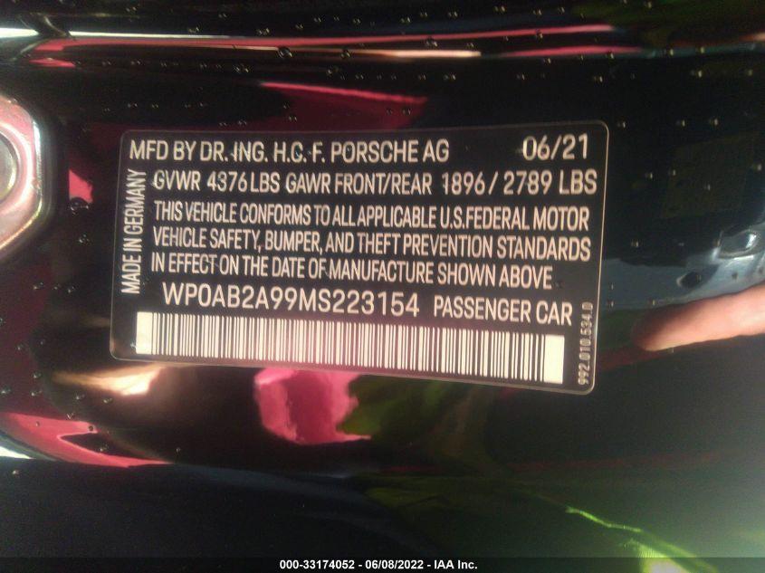 PORSCHE 911 CARRERA 2021