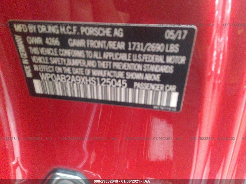 PORSCHE 911 CARRERA 2017