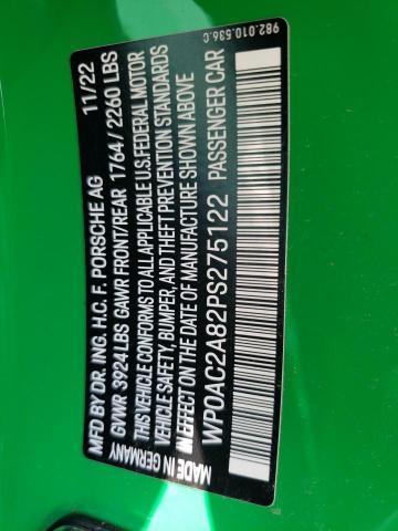 PORSCHE CAYMAN GT4 2023