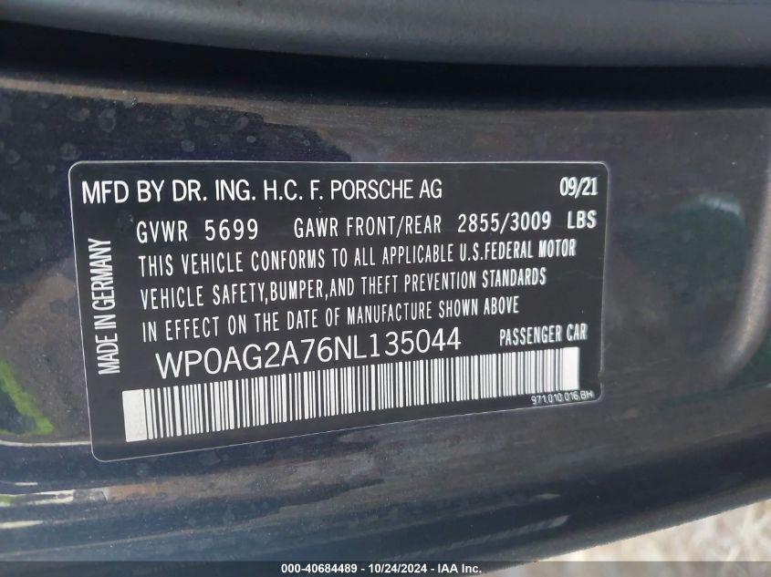 PORSCHE PANAMERA GTS 2022