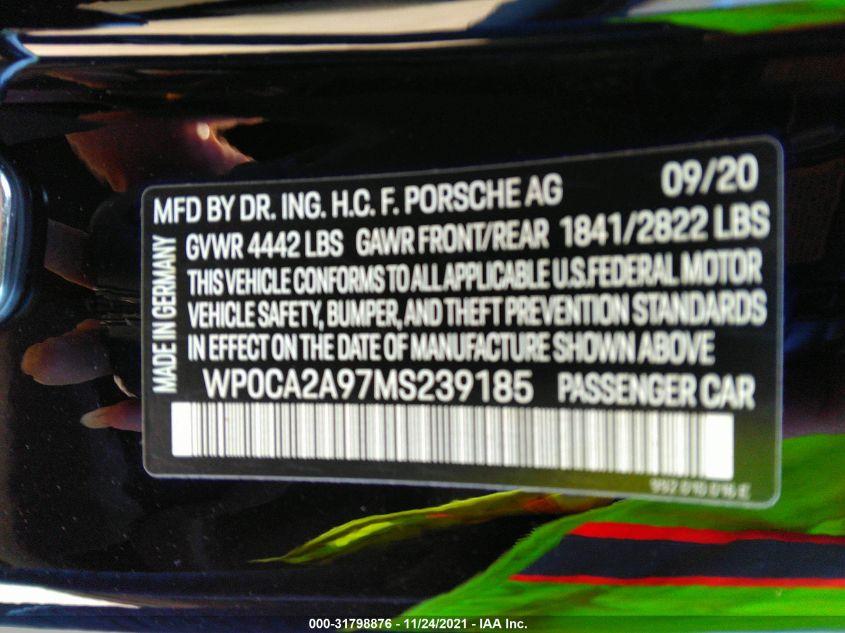 PORSCHE 911 CARRERA 2021