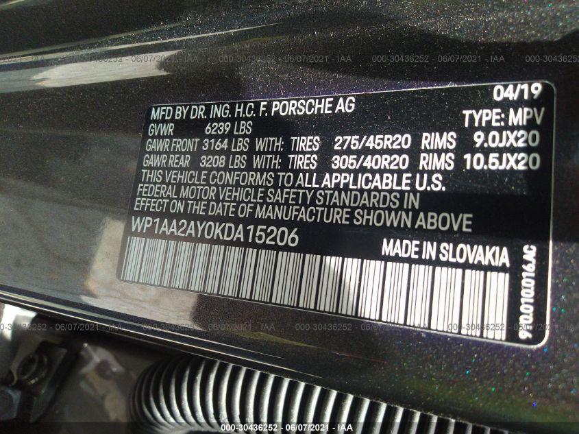 PORSCHE CAYENNE  2019