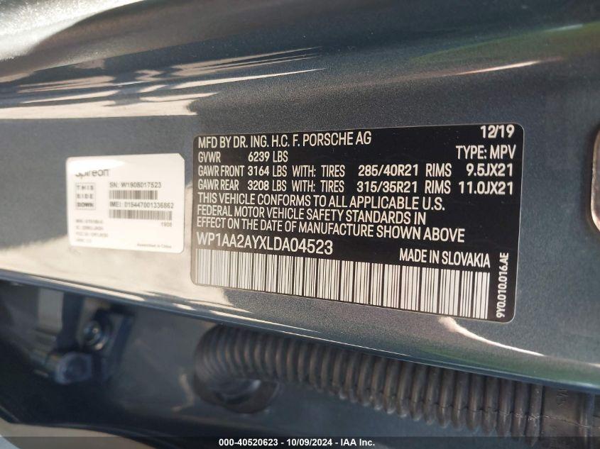 PORSCHE CAYENNE  2020