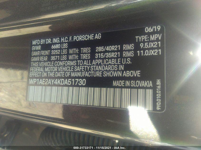 PORSCHE CAYENNE E-HYBRID 2019