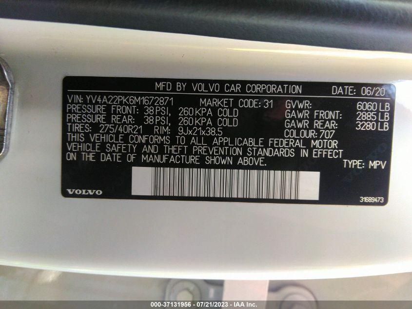 VOLVO XC90 MOMENTUM 2021