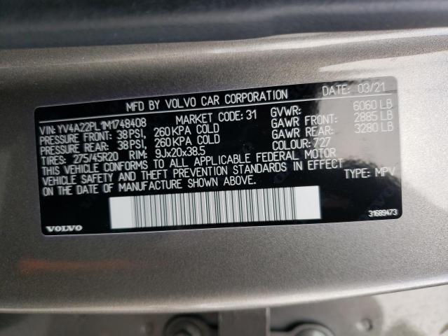 VOLVO XC90 T6 IN 2021