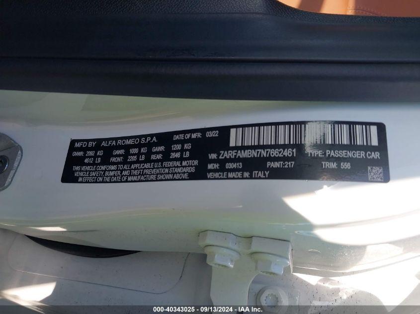 ALFA ROMEO GIULIA TI RWD 2022